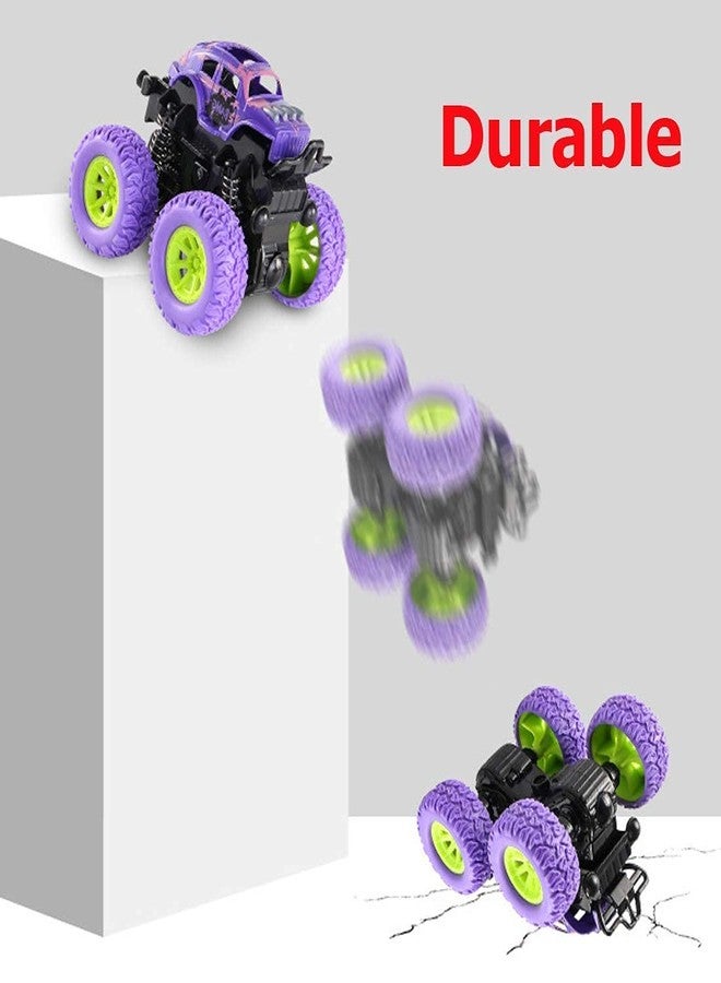 12FOR COLLECTION Push and Go Plastic Monster Toy Trucks Friction Powered Cars 4 Wheel Drive Vehicles for Kids|| Age 2+ Years (Pack of 4) - Image 5